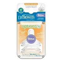 Dr. Brown's Options + Level 4 Teats Nipples (100 ml, Pack of 2, White)-thumb4