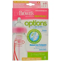 Dr. Brown's Bpa Free Options 9 Ounce Wide Neck Bottles (Pink, Pack of 2)-thumb3