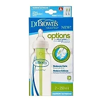 Dr. Brown's Narrow Neck Options Baby Bottle (250 Ml, Pack of 2, White)-thumb3
