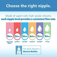 Dr. Brown's Standard Replacement Nipple (0.5 ml, Pack of 6, White)-thumb4