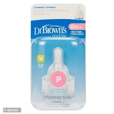 Dr. Brown's Natural Flow Options Preemie Teats (Pack of 1, White)