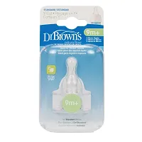 Dr. Brown's Natural Flow Y Cut Wide Neck Nipple, Set of 2-thumb1