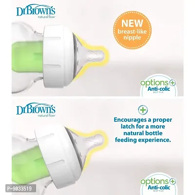 Dr. Brown's Options+ Wide Neck Baby Bottle Nipple (Pack of 1, White)-thumb4
