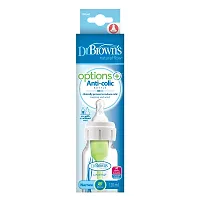 Dr. Brown's Narrow Bottle Natural Flow Options Anti-Colic Bottle(120 Ml, Pack of 1, White)-thumb1