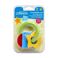 Dr. Brown's Learning Loop Infant Tether with Multi Textured D (Pack of 1, Brown)-thumb4