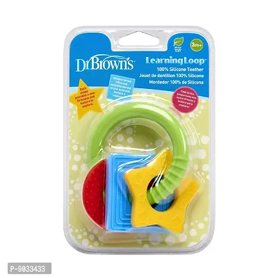 Dr. Brown's Learning Loop Infant Tether with Multi Textured D (Pack of 1, Brown)-thumb5