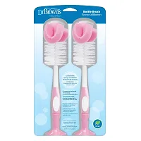 Dr. Browns Baby Bottle Brush - Pink - 2 Count-thumb1