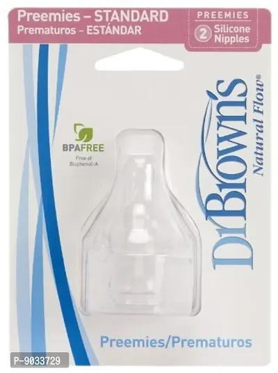 Dr. Brown's Natural Flow Level 2 Standard Nipple (Pack of 6, Clear)-thumb4