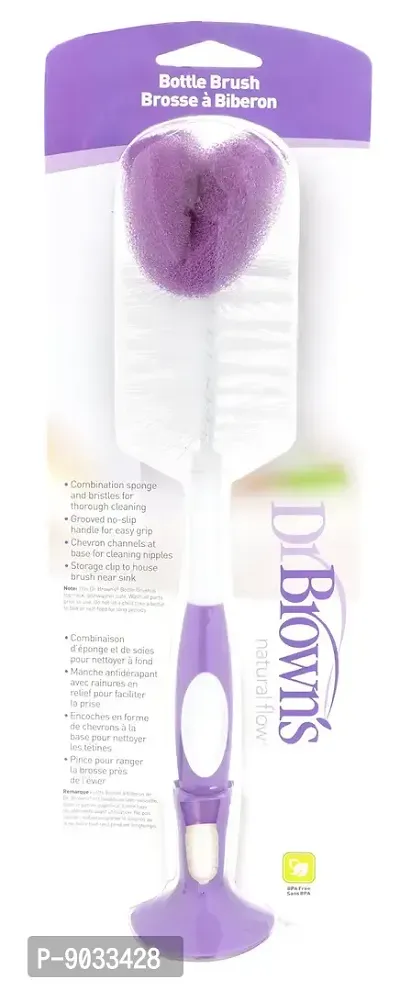 Dr. Brown's Natural Flow Bottle Brush, Purple-thumb0