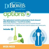 Dr. Brown's Options+ Wide Neck Replacement Kit (Pack of 1, White)-thumb3