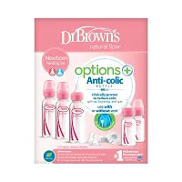 Dr. Brown's Options Feeding Bottles Gift Set in (Pack of 1, Pink)-thumb1