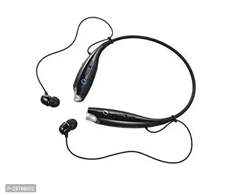 Wireless Sport Stereo Headset: HBS-730 Neckband Bluetooth Headphones - Crystal Clear Sound Handsfree with Mic for Android  iOS (Black). Elevate Your Music Experience Today-thumb0