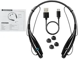 Wireless Sport Stereo Headset: HBS-730 Neckband Bluetooth Headphones - Crystal Clear Sound Handsfree with Mic for Android  iOS (Black). Elevate Your Music Experience Today-thumb3