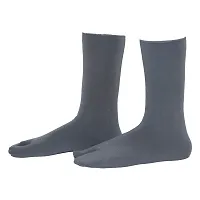 PAROPKAR Wide Calf Compression Socks for Women, Extra Large Knee High Polyester & Spandex Socks (Grey)-thumb2