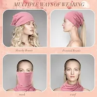 PAROPKAR Under Scarf Hijab Cap Bandana Head Wrap Solid Color Hijab Tube Unisex Stretch Dreadlocks Cap Neck Cover (Assorted Colour - 5)-thumb3