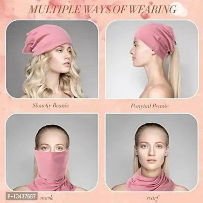 PAROPKAR Under Scarf Hijab Cap Bandana Head Wrap Solid Color Hijab Tube Unisex Stretch Dreadlocks Cap Neck Cover (Assorted Colour - 5)-thumb4