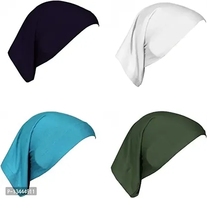 PAROPKAR Under Scarf Hijab Cap Bandana Head Wrap Solid Color Hijab Tube Unisex Stretch Dreadlocks Cap Neck Cover (Assorted Colour - 26)