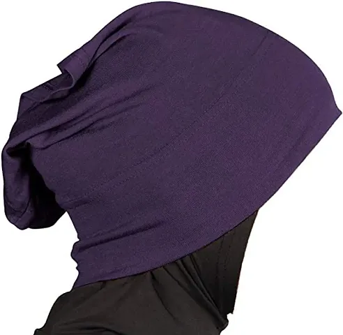 PAROPKAR ? Under Scarf Hijab Cap Under Caps for Turban Head Wraps Scarf Solid Colour Unisex Stretch Dreadlocks Tube Neck Gaiter Bandana face Mask