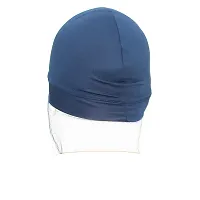 PAROPKAR 2 Pcs Helmet Liner Skull Caps Sweat Wicking Cap Running Hats Cycling Skull Caps for Men and Women (Grey Blue)-thumb4
