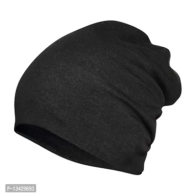 PAROPKAR Cotton Slouchy Beanie and Skull Cap for Summer, Winter, Autumn & Spring Season, Can be Used as a Helmet Cap Too