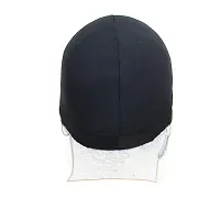 PAROPKAR 2 Pcs Helmet Liner Skull Caps Sweat Wicking Cap Running Hats Cycling Skull Caps for Men and Women (White Black)-thumb4