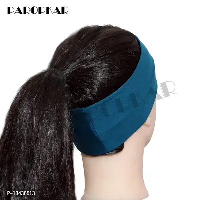 3 Pack Women Workout Headbands for Soft Sweatband Yoga Hair Bands Fashion Head Wrap (Light Froze)-thumb3