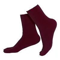 PAROPKAR Wide Calf Compression Socks for Women, Extra Large Knee High Polyester & Spandex Socks (Maroon)-thumb1