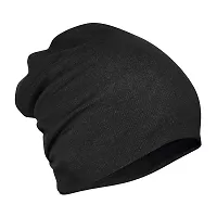 PAROPKAR Cotton Slouchy Beanie and Skull Cap for Summer, Winter, Autumn & Spring Season, Can be Used as a Helmet Cap Too-thumb1