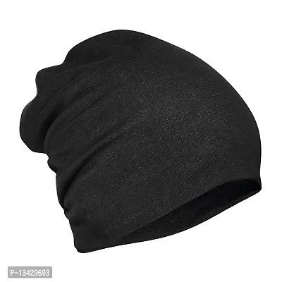 PAROPKAR Cotton Slouchy Beanie and Skull Cap for Summer, Winter, Autumn & Spring Season, Can be Used as a Helmet Cap Too-thumb2