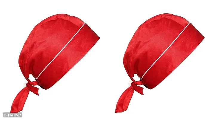 PAROPKAR Bicycle Skull Caps Helmet Liner Cooling Hat Cap Summer Sweat Wicking Beanie Cap Hat for Women & Men (Red)-thumb0