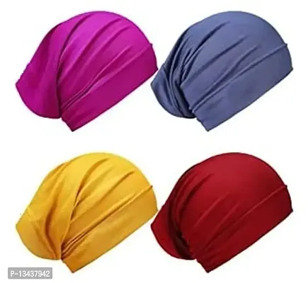 PAROPKAR Under Scarf Hijab Cap Bandana Head Wrap Solid Color Hijab Tube Unisex Stretch Dreadlocks Cap Neck Cover (Assorted Colour - 17)