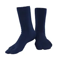 PAROPKAR Wide Calf Compression Socks for Women, Extra Large Knee High Polyester & Spandex Socks (Blue)-thumb2