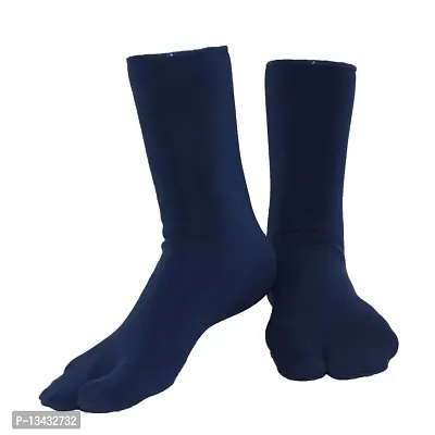 PAROPKAR Wide Calf Compression Socks for Women, Extra Large Knee High Polyester & Spandex Socks (Blue)-thumb3