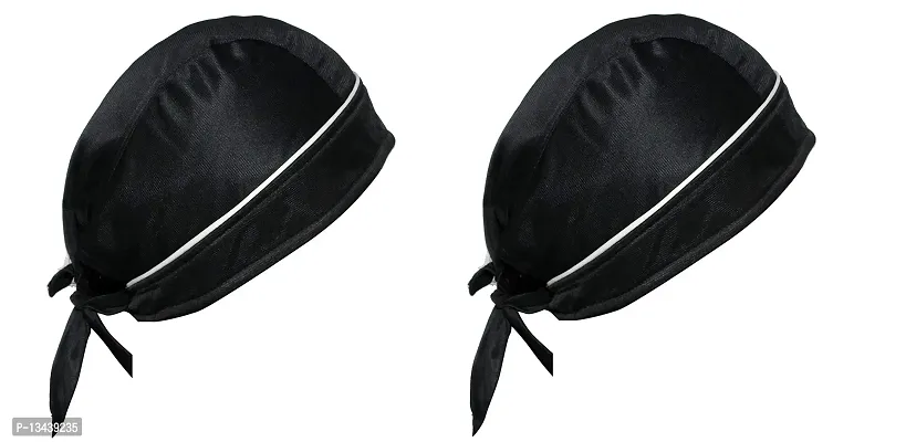 PAROPKAR Bicycle Skull Caps Helmet Liner Cooling Hat Cap Summer Sweat Wicking Beanie Cap Hat for Women & Men (Black)