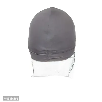 PAROPKAR Helmet Liner Skull Caps Sweat Wicking Cap Running Hats Cycling Skull Caps for Men and Women (Grey)-thumb5