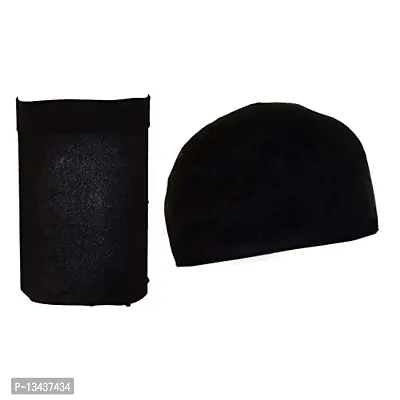 PAROPKAR Singh Net Stocking Cap Stretchy Nylon Wig Caps, Skin Tone Stocking Cap Wig Caps Application for Women Men Black-thumb0