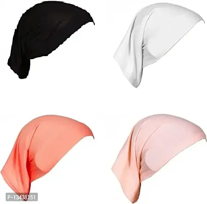 PAROPKAR Under Scarf Hijab Cap Bandana Head Wrap Solid Color Hijab Tube Unisex Stretch Dreadlocks Cap Neck Cover (Assorted Colour - 31)