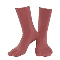 PAROPKAR Wide Calf Compression Socks for Women, Extra Large Knee High Polyester & Spandex Socks (Light Red)-thumb1