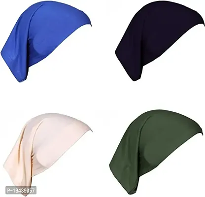 PAROPKAR Under Scarf Hijab Cap Bandana Head Wrap Solid Color Hijab Tube Unisex Stretch Dreadlocks Cap Neck Cover (Assorted Colour - 11)