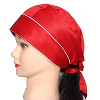 PAROPKAR Bicycle Skull Caps Helmet Liner Cooling Hat Cap Summer Sweat Wicking Beanie Cap Hat for Women & Men (Red)-thumb4