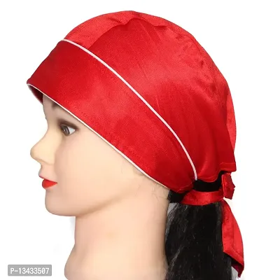 PAROPKAR Bicycle Skull Caps Helmet Liner Cooling Hat Cap Summer Sweat Wicking Beanie Cap Hat for Women & Men (Red)-thumb5