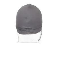 PAROPKAR 2 Pcs Helmet Liner Skull Caps Sweat Wicking Cap Running Hats Cycling Skull Caps for Men and Women (Grey White)-thumb4