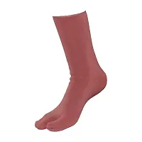 PAROPKAR Wide Calf Compression Socks for Women, Extra Large Knee High Polyester & Spandex Socks (Light Red)-thumb4