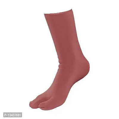 PAROPKAR Wide Calf Compression Socks for Women, Extra Large Knee High Polyester & Spandex Socks (Light Red)-thumb5