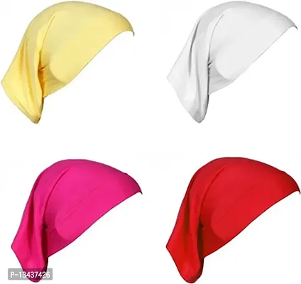 PAROPKAR Under Scarf Hijab Cap Bandana Head Wrap Solid Color Hijab Tube Unisex Stretch Dreadlocks Cap Neck Cover (Assorted Colour - 10)