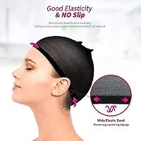 PAROPKAR Singh Net Stocking Cap Stretchy Nylon Wig Caps, Skin Tone Stocking Cap Wig Caps Application for Women Men Black-thumb1