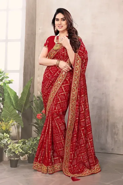 Hot Selling Art Silk Saree with Blouse piece 