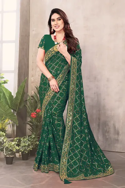 Alluring Art Silk Saree with Blouse piece 