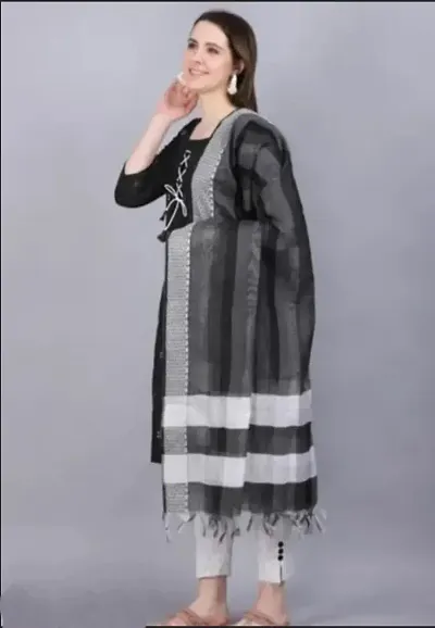 Fancy Khadi Kurta Set For Women