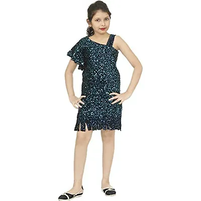 IIDAM Girl's Knee Length Dress(__)